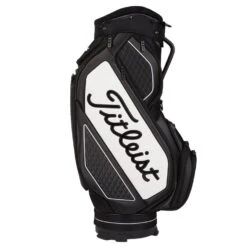 Titleist Tour Series Midsize Staff Golf Cart Bag -Callaway || TaylorMade || Odyssey Sales Titleist 2022 Tour Series Midsize Staff Cart Bag Black White 3