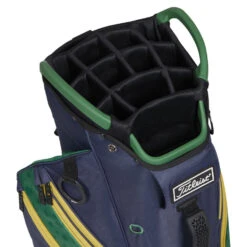 Titleist Cart 14 Shamrock Golf Cart Bag -Callaway || TaylorMade || Odyssey Sales Titleist 2023 Cart 14 Shamrock Golf Cart Navy Green Gold 4